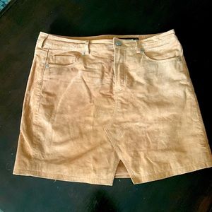 BlankNYC Tan Suede Mini Skirt